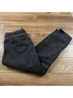 VTG 90s Chic Worlds Best Fit Black Mom Jeans Plus Size 22W High Rise Tapered 36